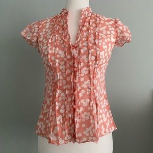 Banana Republic Flutter Sleeve Button-Up Blouse